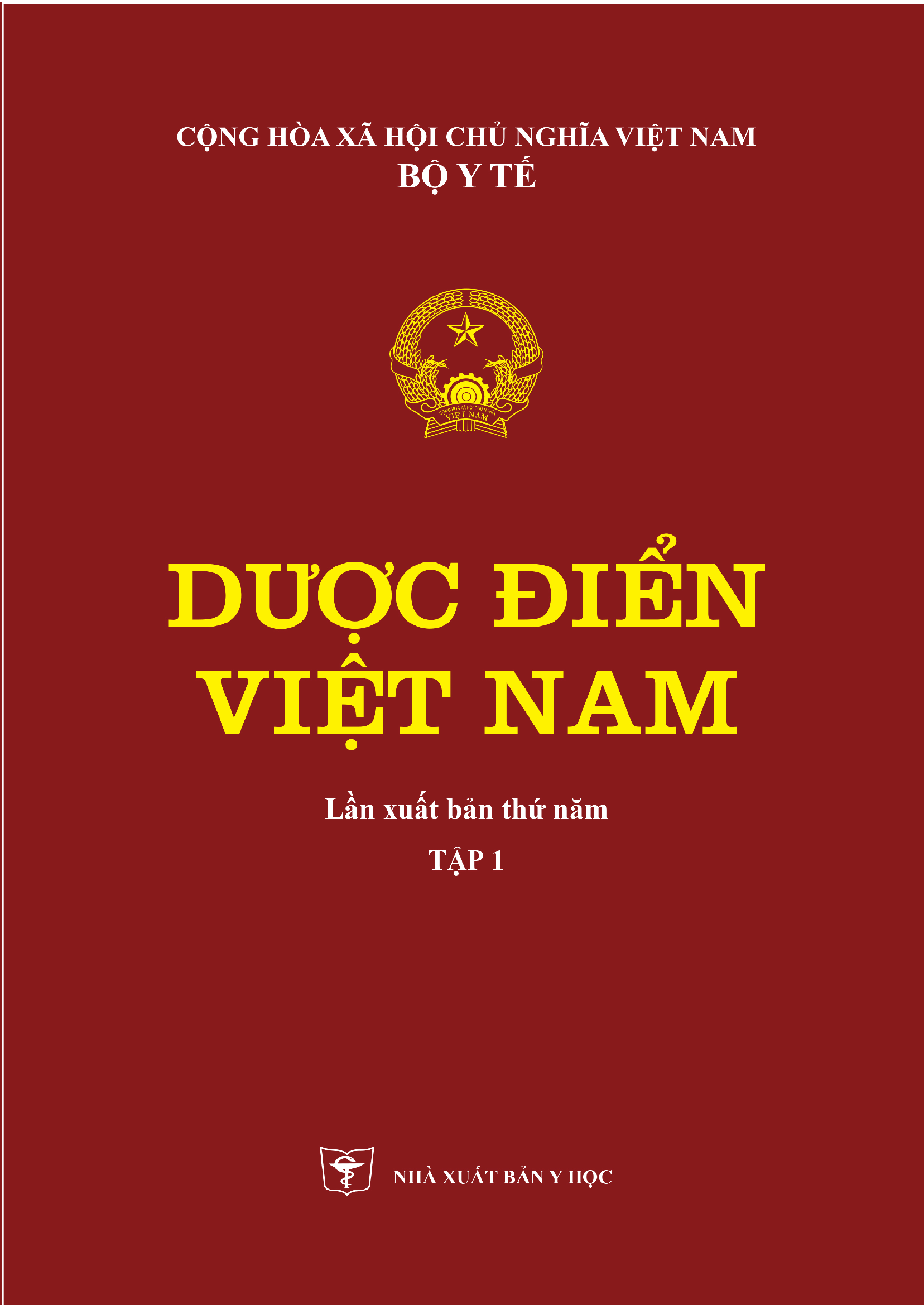 Dược điển việt nam tái bản lần 5 tập 1