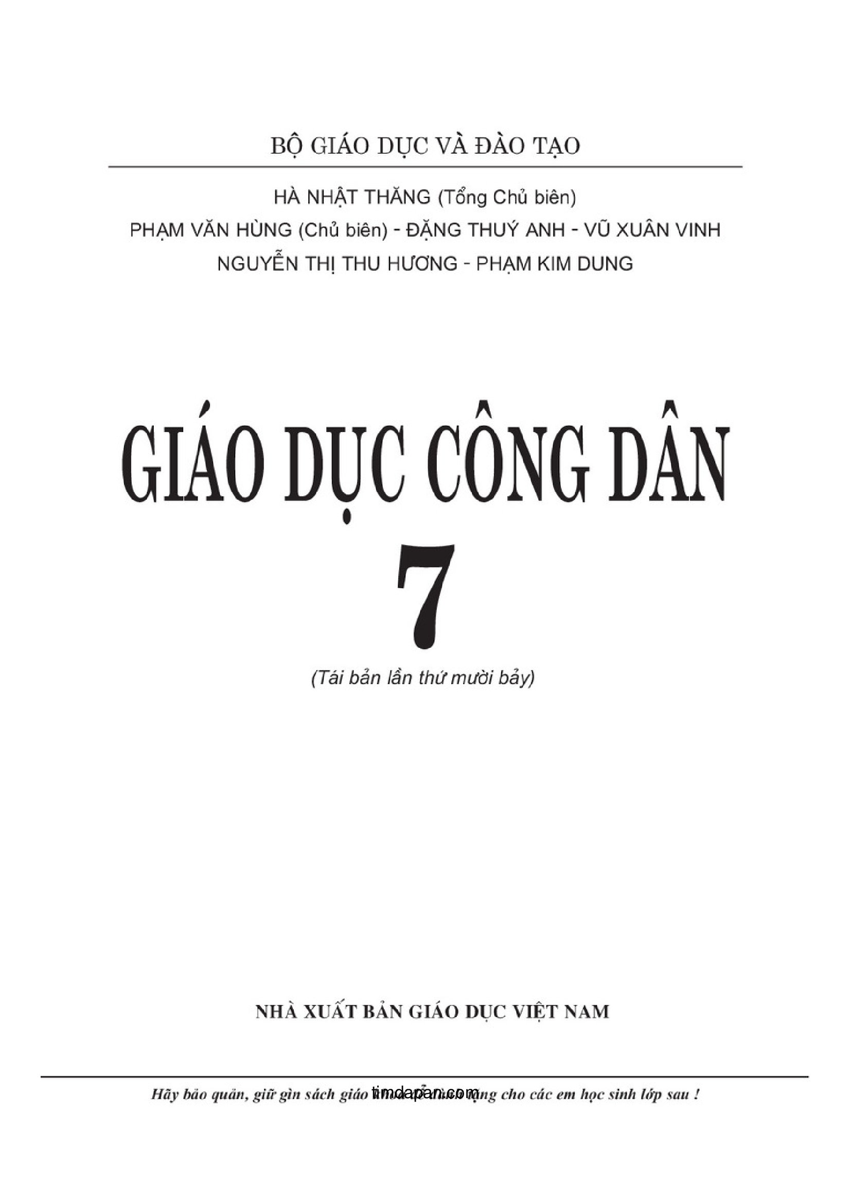 Giáo dục công dân 7 64 trang